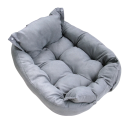 Multifunctionele mat voor honden en katten 3 in 1 63 x 45 cm Warme winterbed Klapbed Zachte kussen voor puppy's en kittens Huisdier 2