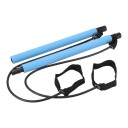 Multifunctionele pilatesstang 80 cm met weerstandsbanden en voetlussen, tweedelig en opvouwbaar voor fitness, yoga en full-body training 8