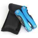 Multifunctionele tang 9 in 1 blauwe kleur draagbare opvouwbare gereedschappen voor buiten kamperen, vissen, reparatie, overleving mes schroevendraaier 2