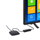 Multifunctionele USB-hub met RJ45 LAN 1000Mbps en 3× USB 3.0 poorten ABS zwarte USB-A adapter voor het aansluiten van randapparatuur en internet 2
