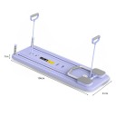 Multifunkčná fitness podložka na cvičenie 106 × 41 × 7 cm s časovačom PP + ABS + pena skladací trenažér na brucho a stred tela 3