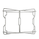 Multifunkční kempingový stojan skládací 42 × 30,5 × 38,5 cm nerezová ocel 1,36 kg kostra pro vaření a outdoor použití 2