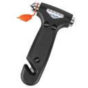 Multifunkční nouzové kladivo 2v1 kompaktní rozměry 8 × 13,2 × 3 cm plast kov únikový nástroj do auta rozbíječ skla 1