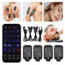 Multifunkční přístroj 4v1 TENS EMS CES ORL 48 režimů 30 úrovní 14,8 cm USB-C dobíjecí černý masér na bolesti rýmu a podporu spánku 6