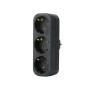 Multifunkčný adaptér do EU zásuvky 14x4 cm Trojslotová elektrická zástrčka 2500W 250V 16A Nabíjanie viacerých zariadení Domácnosť Elegantný design 6