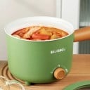 Multifunkčný hrniec varič ryže 1,8 l kompaktný 24,5 × 14,5 cm zelený kuchynský elektrický hrniec pre domáce varenie 2