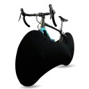 Multifunkčný ochranný kryt na bicykel 150×60 cm Čierny elastický obal Vodeodolný a prachotesný Poťah na bicykel Chráni podlahu aj rám 2