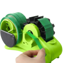 Multifunktionaler Tischabroller lila großer Rollspender halbautomatischer Dispenser mit Schneidevorrichtung für Verpackungs- und Büroanwendungen transparenter Design 3