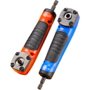 Multifunktionaler Winkelnussadapter zum Schrauben 15 x 3,4 x 6,35 cm Hoher Drehmoment 90° Adapter für Bohrmaschine und Handwerkzeuge 1