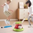 Multifunktionales Kinderspielzeug 3in1 mit Marienkäfer-Motiv für Ringwurf, Balancespiel und Raketen ab 3 Jahren 2