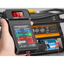 Multifunktionel bilbatteritesteren 12V 11,5 x 7 x 2 cm LED-display Bærbar diagnostisk enhed til kontrol af batteristatus og opladning 2