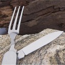 Multifunktionel campingkniv 4 i 1 2