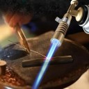 Multifunktionel gasbrænder 12 cm justerbar flamme køkken flammende lighter håndholdt fakkel til crème brûlée lodning grill gør-det-selv 3