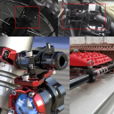 Multifunktionel motorcykelholder 22-32 mm justerbar T6 aluminiumslegering stent holdbar styrholder mobil GPS-enhed 4