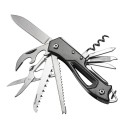 Multifunktionel schweizerkniv 9,7 cm rustfrit stål aluminiumslegering udendørskniv EDC rejseværktøj campingkniv 1