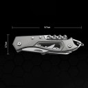Multifunktionel schweizerkniv 9,7 cm rustfrit stål aluminiumslegering udendørskniv EDC rejseværktøj campingkniv 2