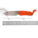 Multifunktionel udendørskniv 17,4 cm rustfrit stålklinge med skede Camping Vandring Udendørs overlevelseskniv Taktisk kniv Rejseudstyr 2
