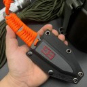 Multifunktionel udendørskniv 17,4 cm rustfrit stålklinge med skede Camping Vandring Udendørs overlevelseskniv Taktisk kniv Rejseudstyr 3