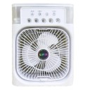 Multifunktionel ventilator 10W bærbar klimaanlæg vandkølende luftfugter med LED-natlys kompakt luftkøler 26 x 21 cm 1