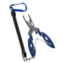 Multifunktionell silverfisketång 12 x 5 cm med fjäder och karbinhake Fisktång i rostfritt stål Linavskärning Tillbehör för borttagning av presskrok 3