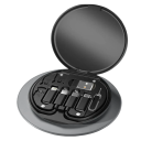 Multifunktionelt USB-kabelsæt med adaptere 60W PD hurtigopladning 3A Lightning Micro USB TYPE-C opbevaringsboks oplader rejseboks 4