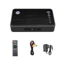 Multimediaafspiller med HDMI VGA og AV udgang Afspilning fra USB og SD kort Optisk audio udgang Metalhus Sort Til TV og projektor 2