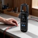 Multimetru cu clește AC/DC 600 A cu măsurarea puterii, True RMS 10000 counts, clești de 25 mm, display TFT, negru, pentru electricieni și atelier 4
