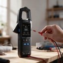 Multimetru cu clește AC/DC 600 A cu măsurarea puterii, True RMS 10000 counts, clești de 25 mm, display TFT, negru, pentru electricieni și atelier 6