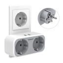 Multiplicador de tomada com 2x portas USB 2