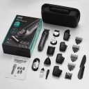 Multitrimmer 6 em 1 com ecrã LCD e carregamento USB-C 16 cm lâminas de aço inoxidável para cabelo, barba, nariz e corpo 2