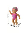 Muñeca de natación niña 15 cm Muñeca realista de resina Adecuada para el agua 3