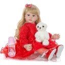 Muñeca niña realista con accesorios 60 cm 3