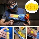 Munitions en mousse jaunes 100 pcs diamètre environ 2,2 cm Boules rondes compatibles avec Nerf Rival Munitions de rechange pour pistolets en mousse pour enfants 4
