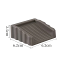 Muovinen ovipysäytin kolmion muotoinen 6,2 x 6,2 x 2,5 cm Ovien alareunan estäjä Matta turvallinen kolmio sulkeutumista ja puristumista 9