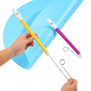 Musikinstrument glidande visselpipa barnleksak blåspipa piccolo för barn klassisk musikleksak rolig present olika färger 3