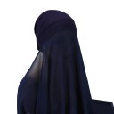 Muslimsk chiffon hijab 180x72 cm med let gennemsigtigt materiale til daglig brug og dækning af ansigtet 19