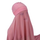 Muslimsk chiffon hijab 180x72 cm med let gennemsigtigt materiale til daglig brug og dækning af ansigtet 15