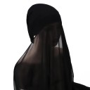 Muslimsk chiffon hijab 180x72 cm med let gennemsigtigt materiale til daglig brug og dækning af ansigtet 25