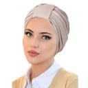 Muslimsk hijab-hue til kvinder med rynket design 58 cm af polyester til daglig brug under tørklæde 5