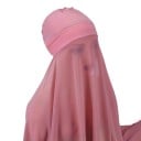 Muslimský šifónový hidžáb 180x72 cm s ľahkým priesvitným materiálom pre každodenné nosenie a zakrytie tváre 15
