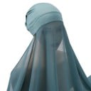 Muslimský šifónový hidžáb 180x72 cm s ľahkým priesvitným materiálom pre každodenné nosenie a zakrytie tváre 12