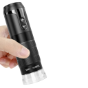 Musta langaton digitaalinen mikroskooppi 1000x suurennus HD 1080p 8 LED USB Wi-Fi IOS Android valokuvaus videotallennus kädessä pidettävä 3