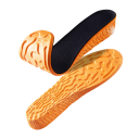 Mustat kengänpohjalliset, korkeus 1,5 cm, mukavat vaahtomuovipohjalliset, iskunvaimennus, näkymätön kantapään kohotus, unisex-kengät 3