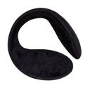 Mustat lämpimät korvalaput naisille ja miehille talveksi Pehmeä plyysipinta Karvainen sisäpuoli Taitettava muoto Yksinkertainen muotoilu 6