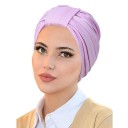 Muszlim női hidzsáb sapka ráncolt fazonnal 58 cm poliészterből mindennapi viseletre sál alá 3