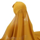 Muszlim selyem hidzsáb 180x72 cm könnyű áttetsző anyagból a mindennapi viselethez és az arc eltakarásához 3