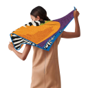 Mythische zebra in een zijden verhaal Vierkante multifunctionele sjaal voor hoofd, hals en lichaam Damesmode statement 2