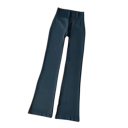 Naadloze compressielegging met hoge taille, elastische fitnessbroek, ademend, snel drogend, corrigerend legging met uitlopende pijpen 3