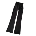 Naadloze compressielegging met hoge taille, elastische fitnessbroek, ademend, snel drogend, corrigerend legging met uitlopende pijpen 2