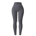 Naadloze sportlegging voor dames met hoge V-taille, elastische, slanke fitnessbroek tot op de enkels, comfortabele sportlegging voor het sporten 6